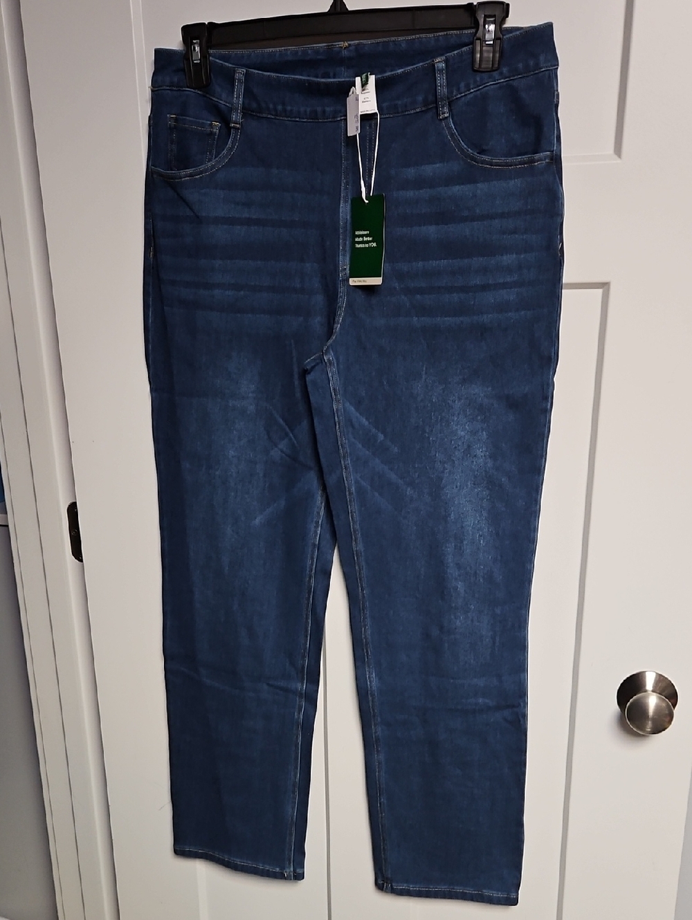 HALARA Blue Indigo Stretch Jeggings with Green Tag